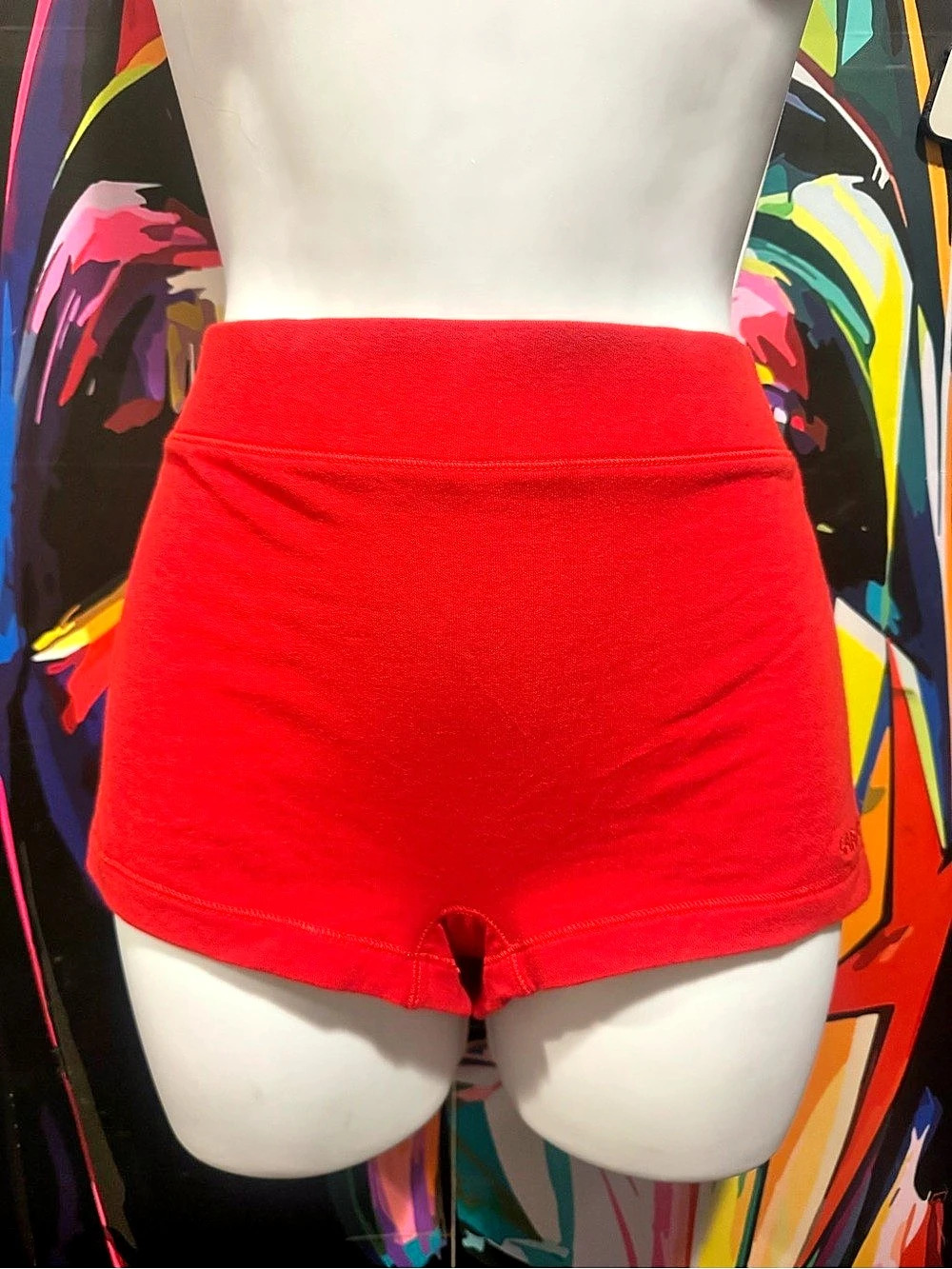 Garage Stretch Terry Micro Short Red Athletic Shorts Size Medium NWT